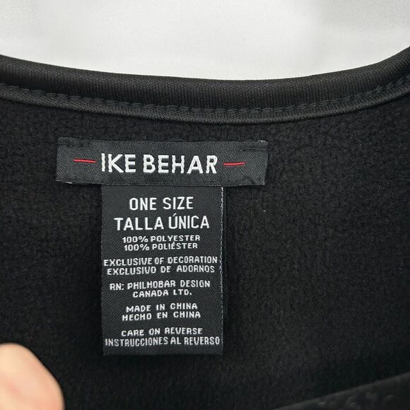 IKE BEHAR Reversible Gray Speckled Super Soft Fleece Poncho Shrug One Size - Picture 6 of 6